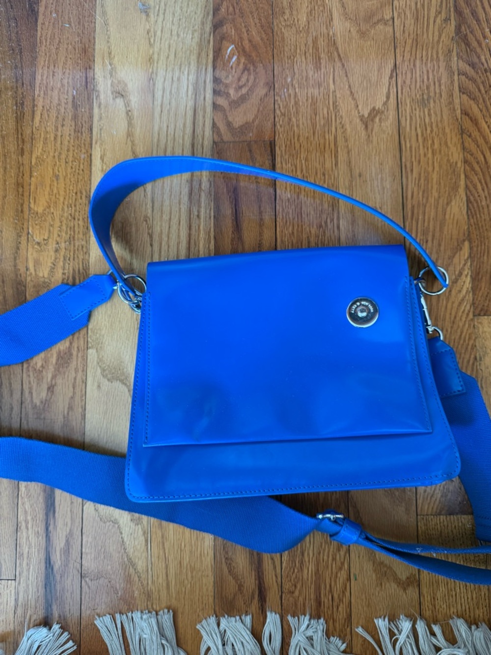 Kara Cobalt Blue Crossbody Bag with Adjustable Strap